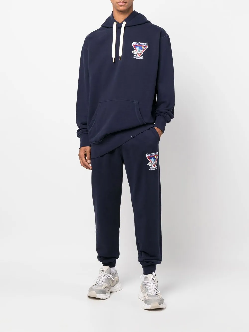 Casablanca Hoodie met patroon - Blauw