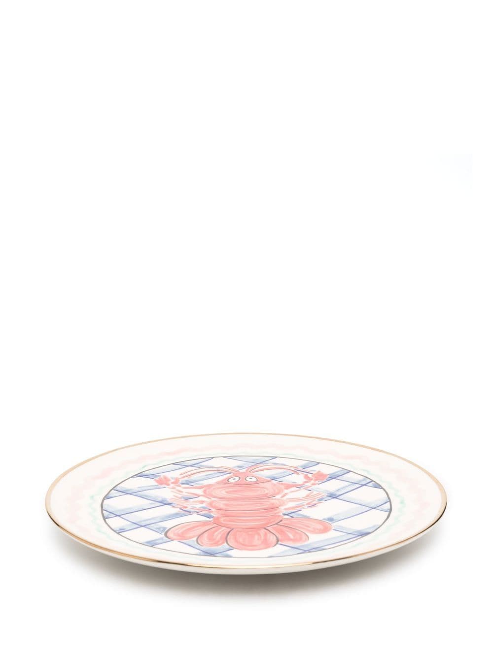 小龙虾印花陶瓷盘