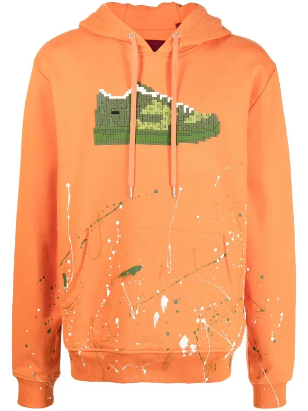 Green store orange hoodie