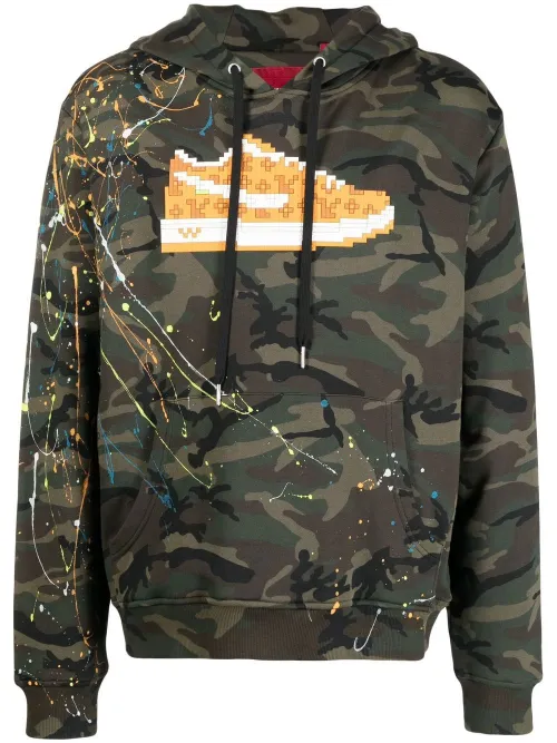Hoodie à imprimé camouflage - Mostly Heard Rarely Seen 8-Bit - Modalova