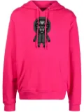Mostly Heard Rarely Seen 8-Bit Head Master long-sleeve hoodie - Pink