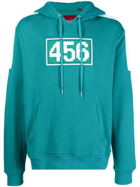 Mostly Heard Rarely Seen 8-Bit embossed-motif long-sleeve hoodie 