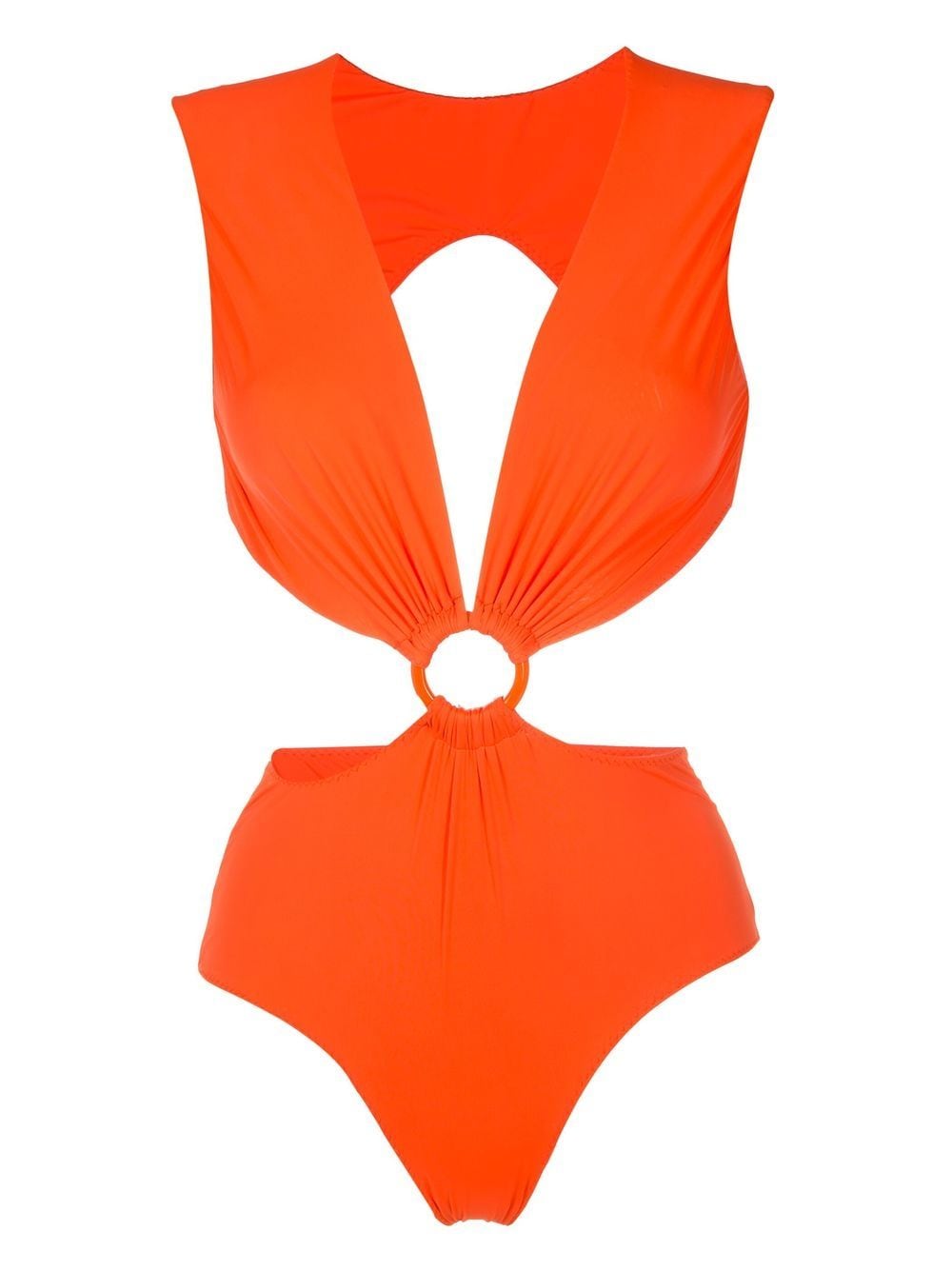 Shop Clube Bossa Isaacs Cut-out Swimsuit In Orange