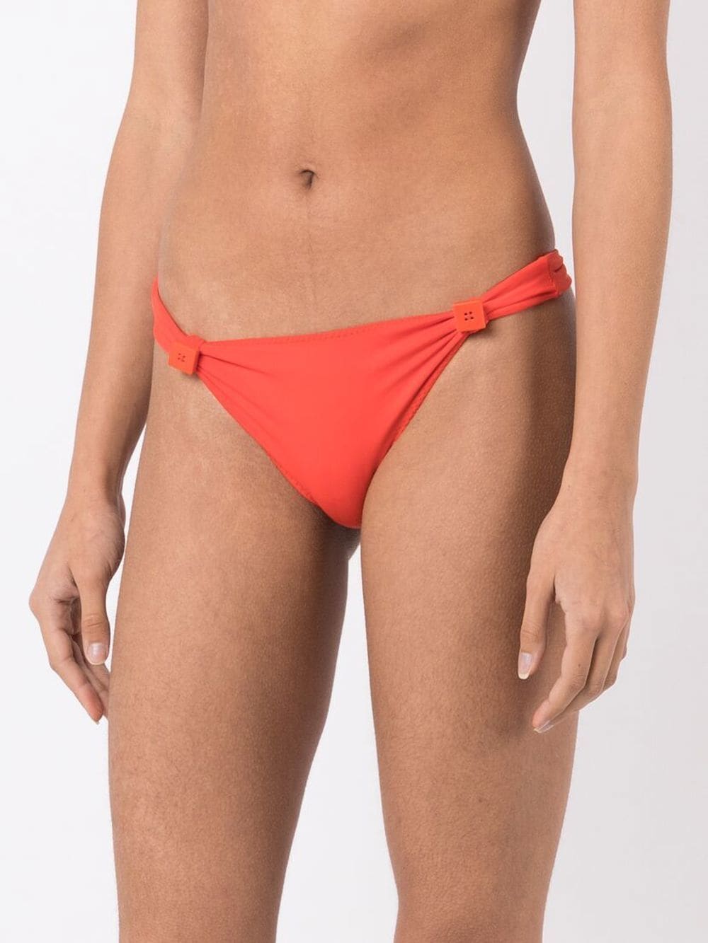 Shop Clube Bossa Rings Embellished Bikini Bottoms In Orange