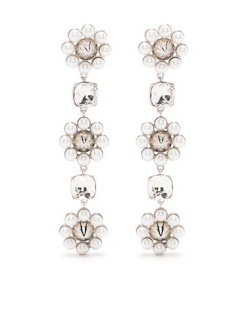Shrimps Blaze faux pearl-embellished earrings