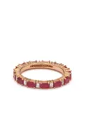 Suzanne Kalan 18kt rose gold ruby eternity ring - Pink