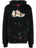 Mostly Heard Rarely Seen 8-Bit sneaker-print long-sleeve hoodie - Black