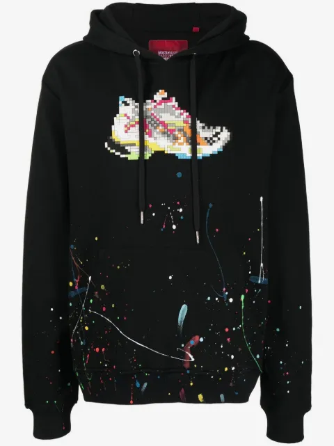 Mostly Heard Rarely Seen 8-Bit sneaker-print long-sleeve hoodie 
