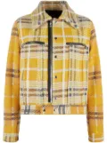 RTA Ivana check bomber jacket - Yellow