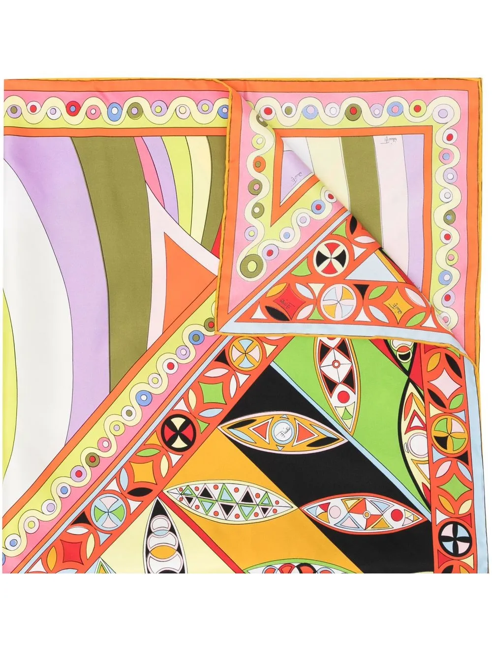 

PUCCI Iride And Girandole print large silk scarf - Multicolour