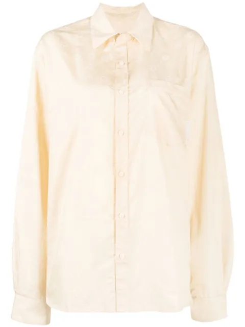 Marine Serre all-over logo-print shirt