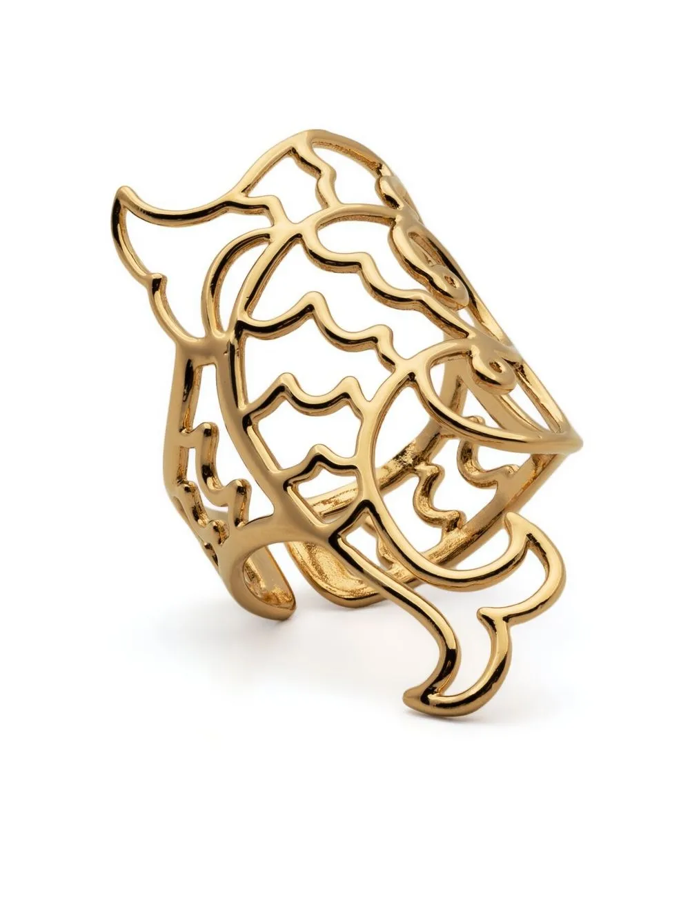 

PUCCI anillo Pesci P - Dorado