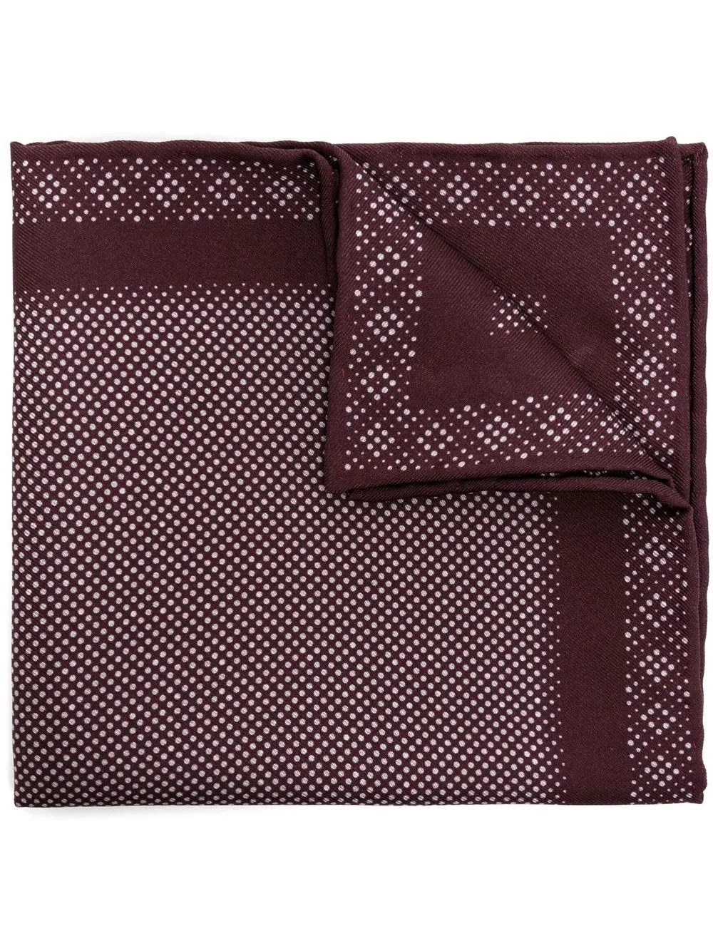 

Brioni pañuelo de bolsillo con estampado de lunares - Rojo