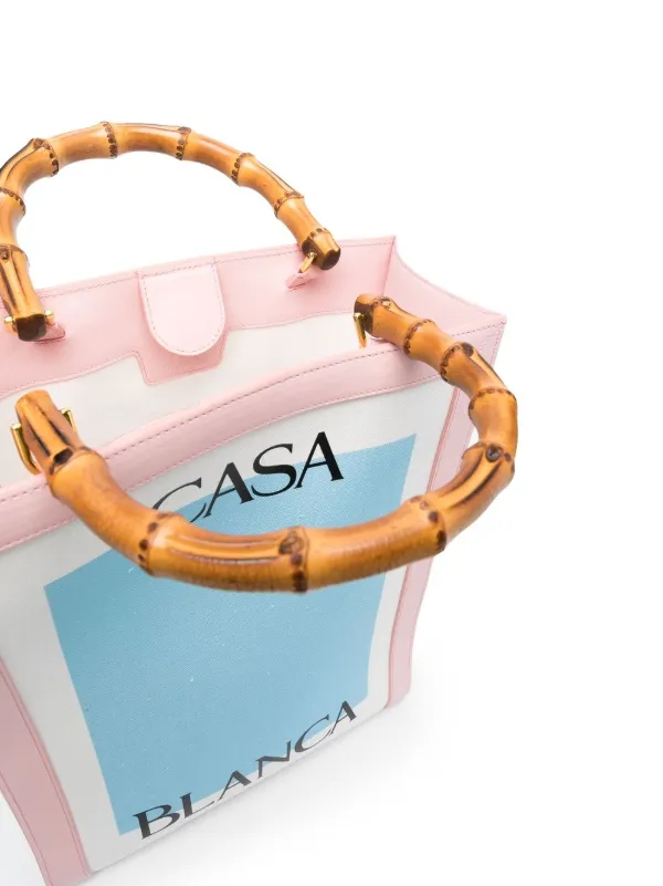 Casablanca ロゴ ハンドバッグ | ホワイト | FARFETCH JP