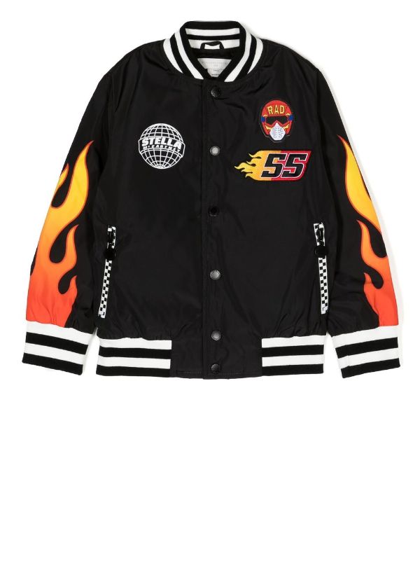 flame bomber jacket