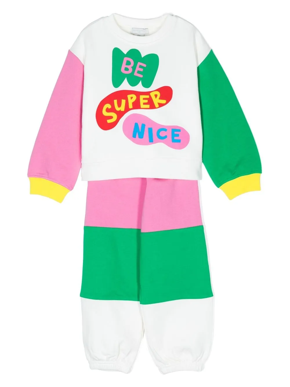 

Stella McCartney Kids slogan-print tracksuit set - Pink