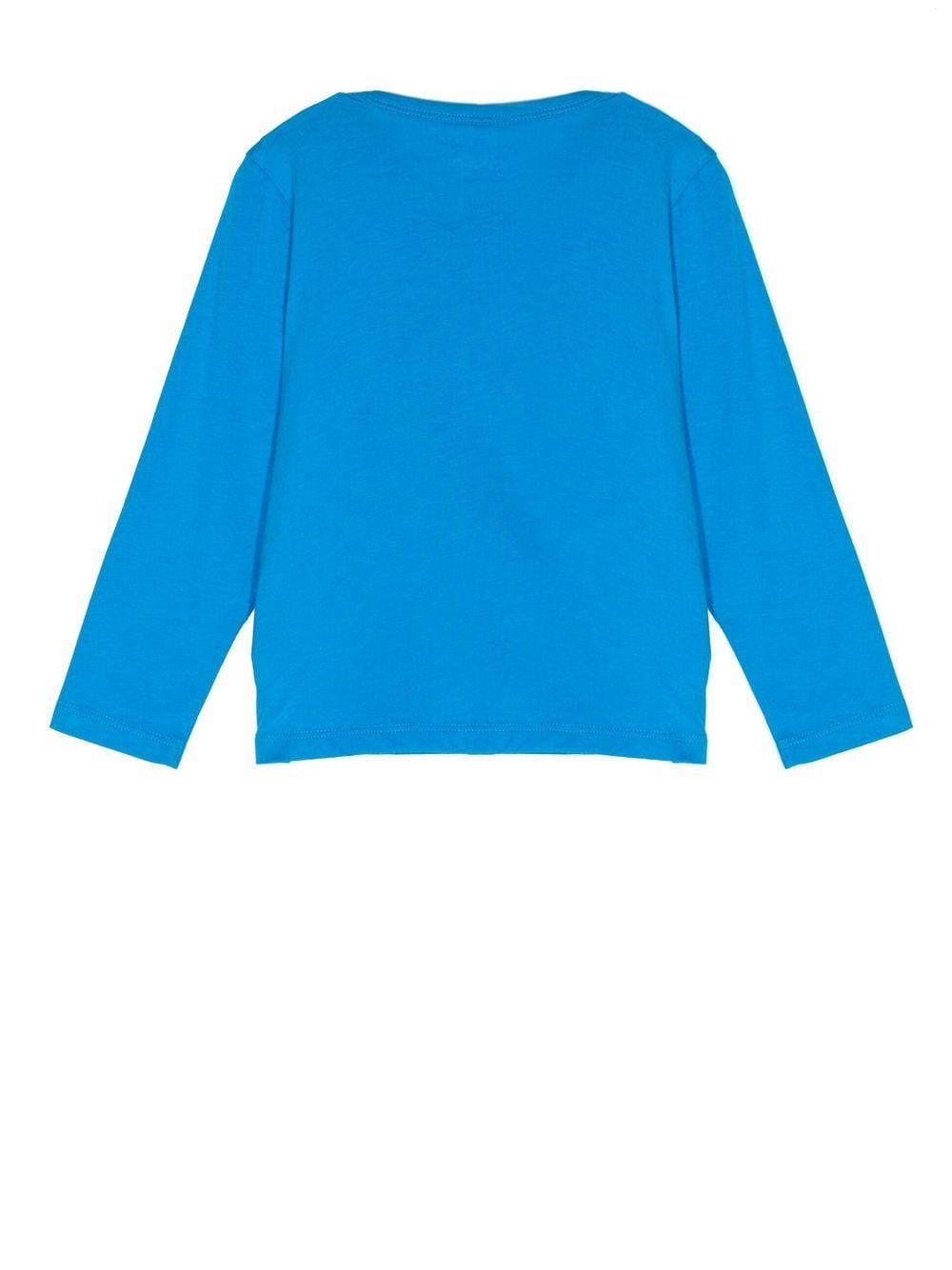 Stella McCartney Kids T-shirt met grafische print - Blauw