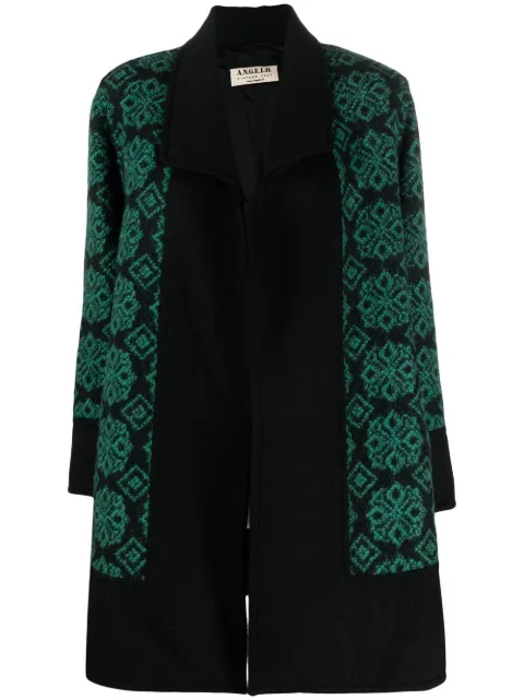 A.N.G.E.L.O. Vintage Cult 1980s geometric-pattern knitted coat