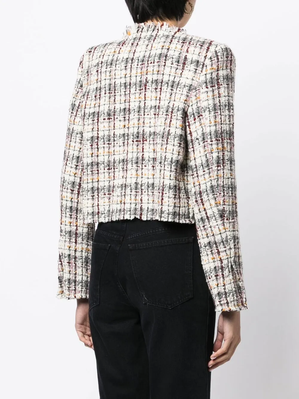 IRO Tweed Cropped Jacket Farfetch