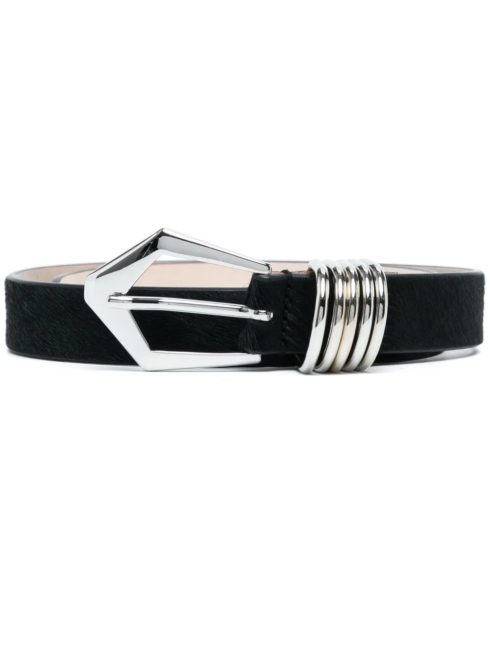 

IRO polished-buckle detail belt - Black