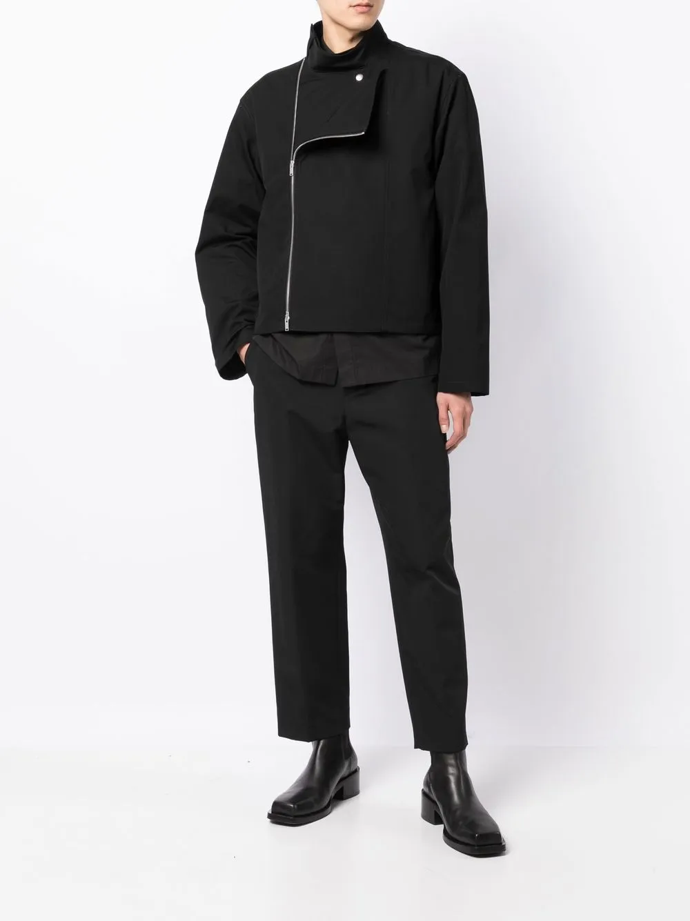 Jil Sander 高领拉链夹克 | 衬衫式夹克 | Image 2