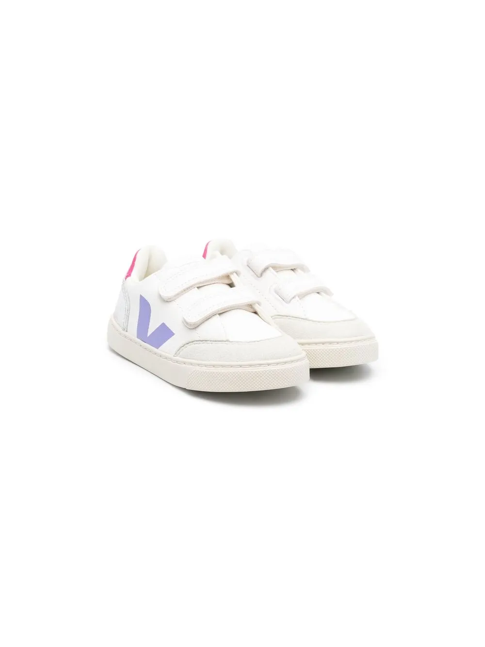 

VEJA tenis V-12 con cierre autoadherente - Blanco