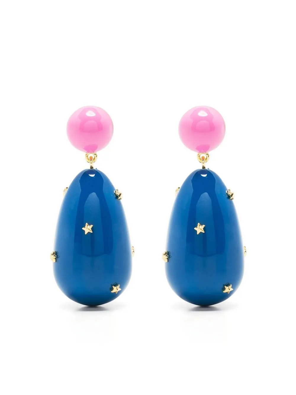 Eshvi enamel drop earrings | Blue | Image 1