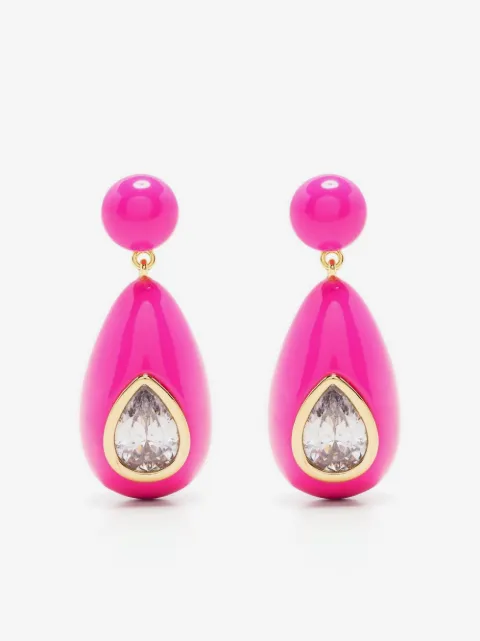 Eshvi aretes con detalles de cristal