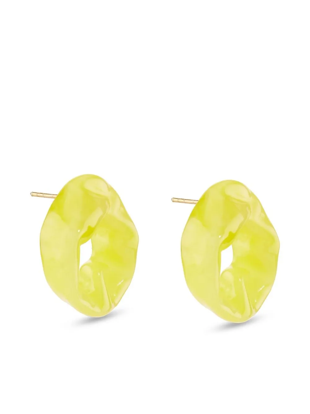  Completedworks Scrunch Stud Earrings - Yellow 