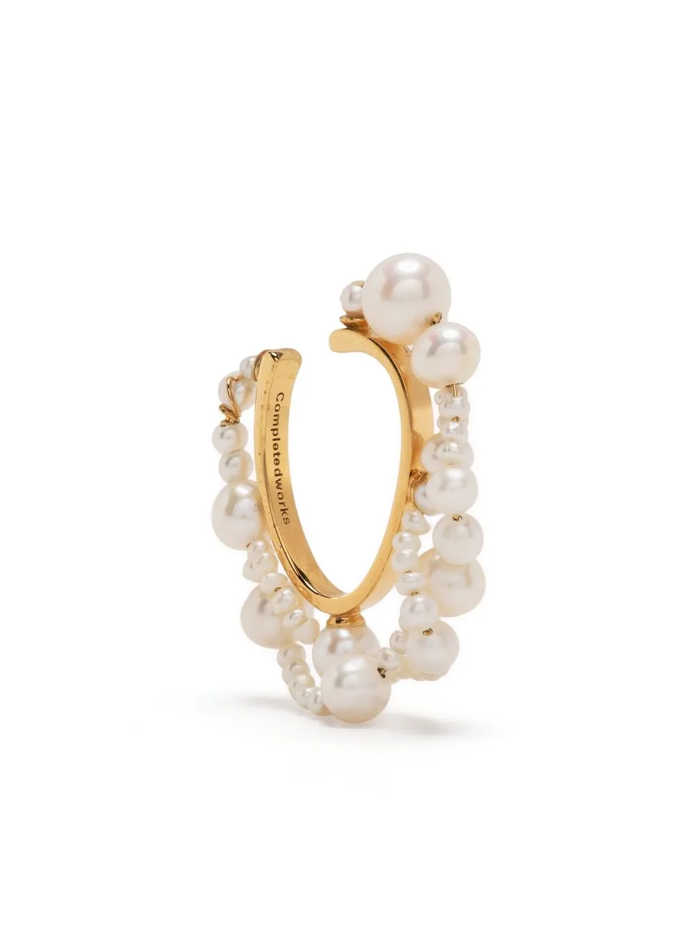 

Completedworks Nimbus pearl ear cuff - White