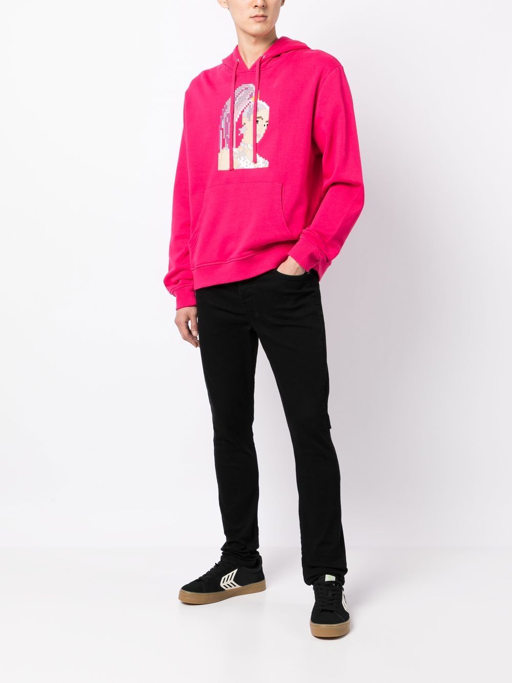 Shop Mostly Heard Rarely Seen 8-bit Battle Royale Pullover Hoodie In Pink