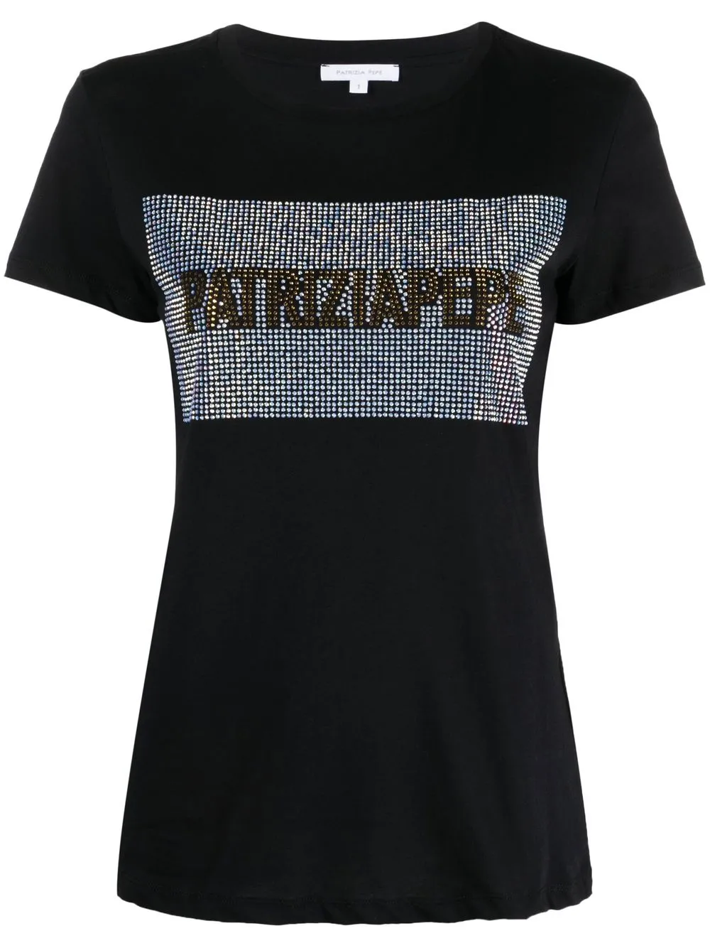 

Patrizia Pepe playera con logo y detalles - Negro