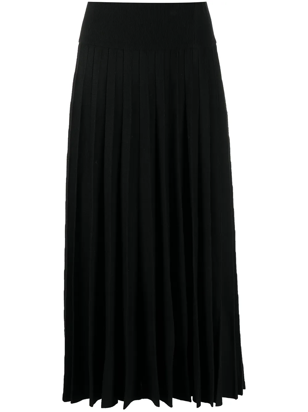 

sacai pleated midi skirt - Black