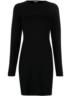 ワンピース TOM FORD WOMEN Knitted Dress Black TOM FORD ribbed-knit Maxi Dress | Black | FARFETCH