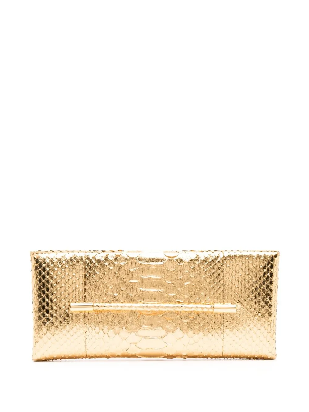 

TOM FORD Pyhton Ava clutch bag - Gold