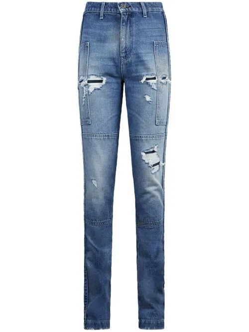 RTA jean Malka à coupe slim - Bleu - RTA - Modalova