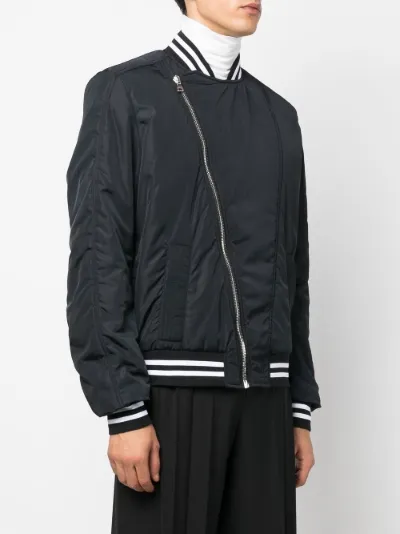 Balmain logo-print bomber jacket black 