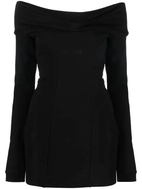 GCDS vestido corto con hombros descubiertos