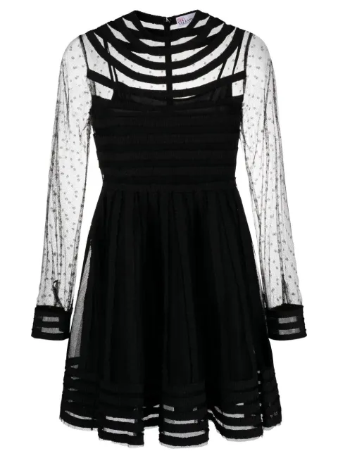 RED Valentino ポワンデスプリ フレアドレス