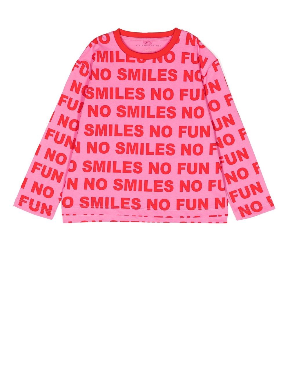 

Stella McCartney Kids playera manga larga con estampado gráfico - Rosado