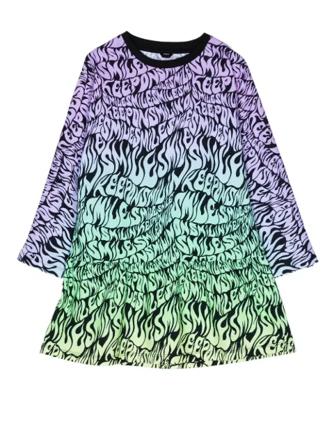 Stella McCartney Kids logo-print long-sleeved dress