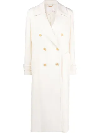 White deals fitted coat