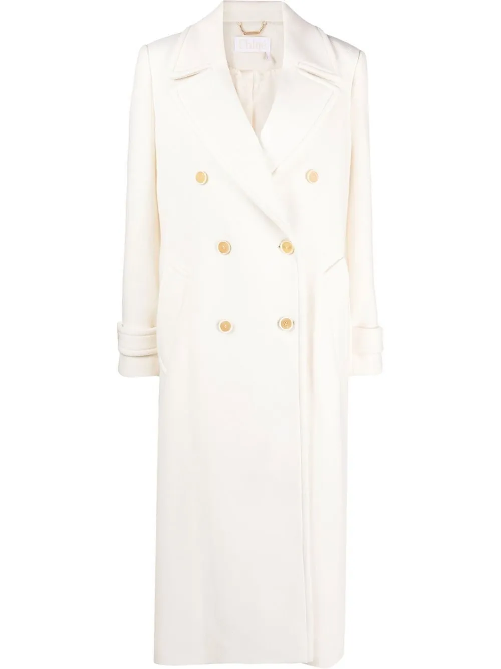double-breasted fitted coat | Chloé 