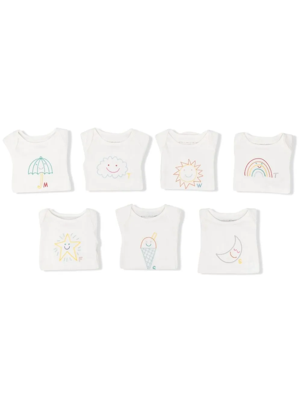 

Stella McCartney Kids shorts con logo bordado - Blanco