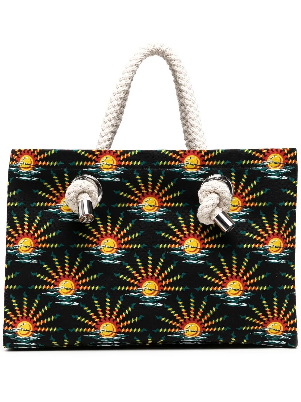 

Paco Rabanne graphic-print shopper tote - Blue