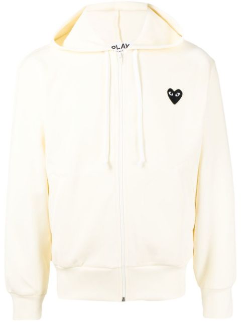 Comme Des Garçons Play logo-print zip-up hoodie
