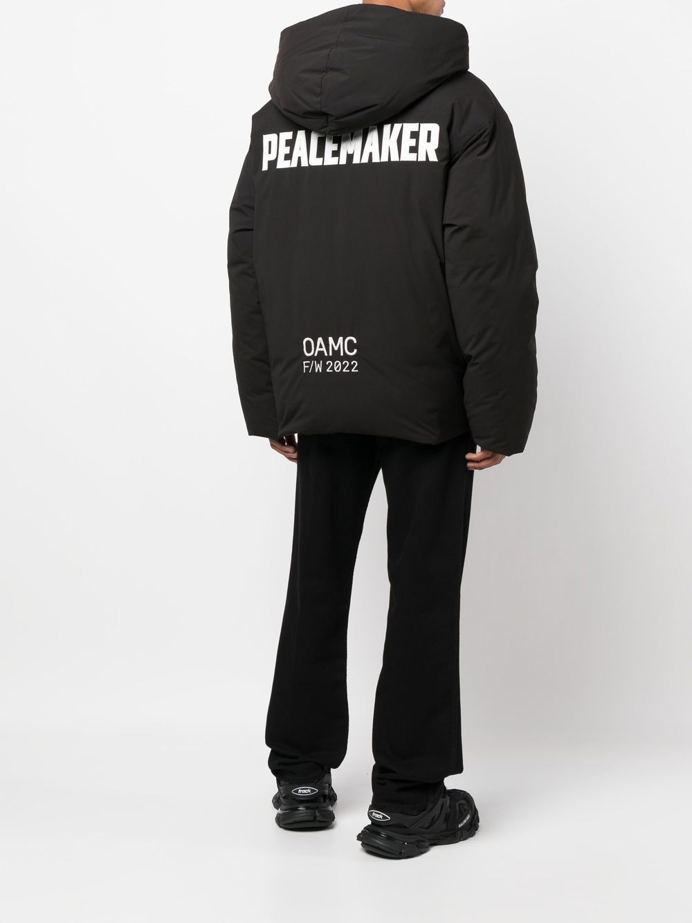 OAMC logo-print Hooded Puffer Jacket - Farfetch