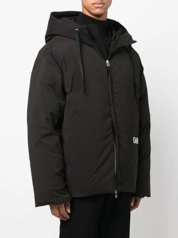 OAMC logo-print Hooded Puffer Jacket - Farfetch