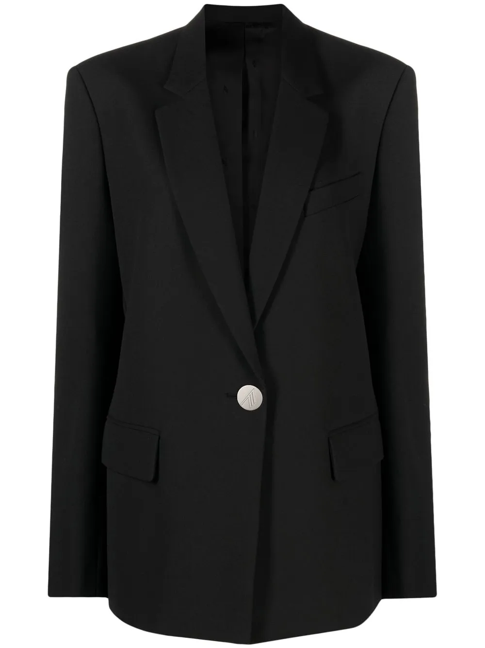 

The Attico blazer ajustado con botones - Negro