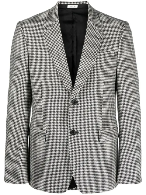 Alexander McQueen single-breasted houndstooth blazer